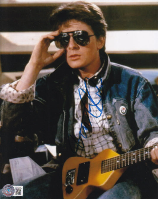Michael J. Fox signed Back to Future movie 8x10 photo BAS certified - AutographsForSale.com