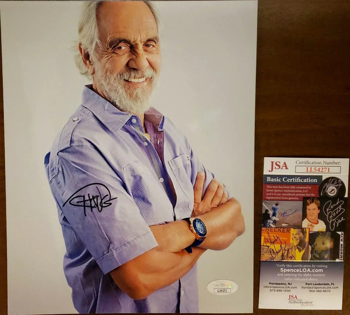 Tommy Chong autographed 8x10 portrait photo JSA - AutographsForSale.com