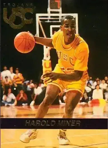 Harold Miner USC Trojans 1992 promo pre Rookie Card - AutographsForSale.com