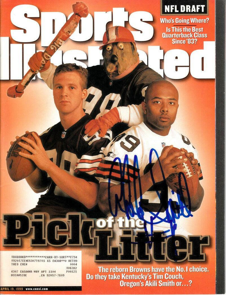 Akili Smith autographed 1999 NFL Draft Sports Illustrated - AutographsForSale.com
