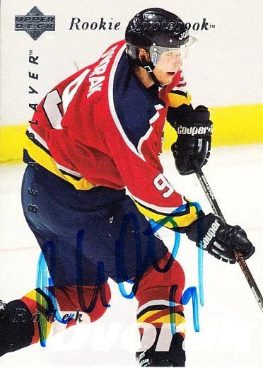Radek Dvorak signed Florida Panthers 1995-96 Be A Player RC - AutographsForSale.com