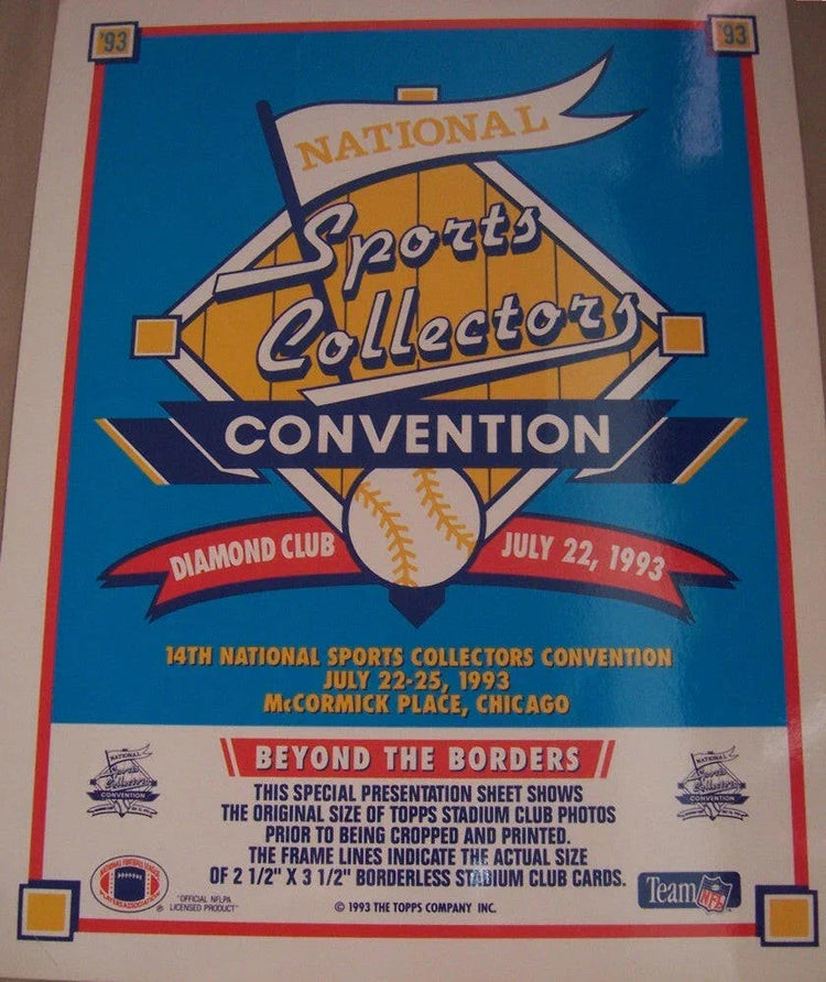 1993 Stadium Club promo Football 9 card sheet Cris Carter Richard Dent Sterling Sharpe - AutographsForSale.com