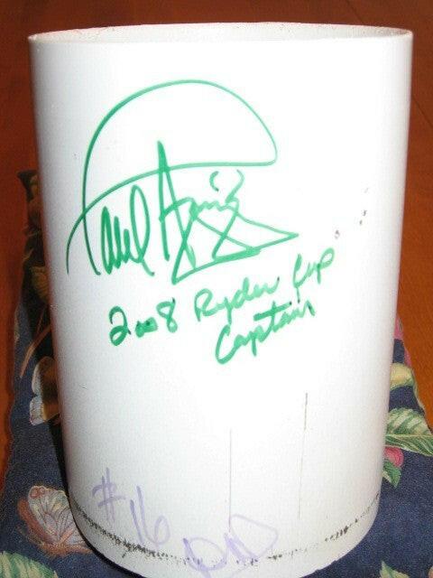 2008 Ryder Cup Valhalla Hole 16 Cup Liner signed by Paul Azinger JSA - AutographsForSale.com