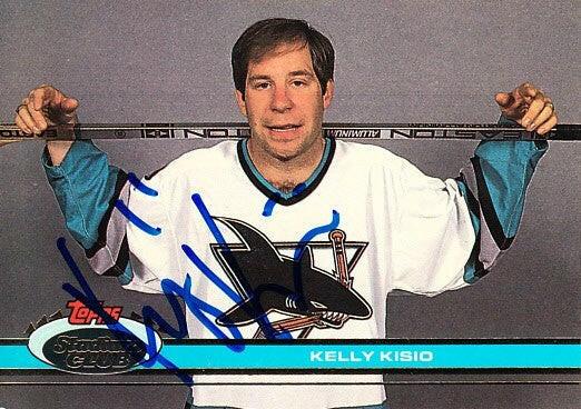 Kelly Kisio signed San Jose Sharks 1991-92 Stadium Club card - AutographsForSale.com