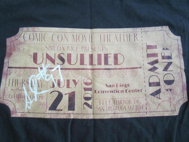 Simeon Rice signed Unsullied 2016 Movie Premiere T Shirt - AutographsForSale.com