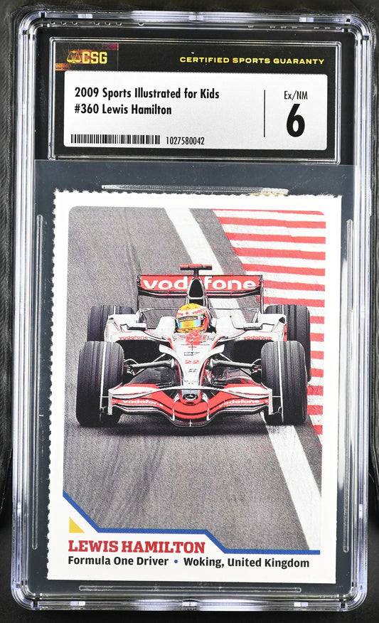 Lewis Hamilton 2009 SI for Kids racing RC CSG 6 ExMt - AutographsForSale.com