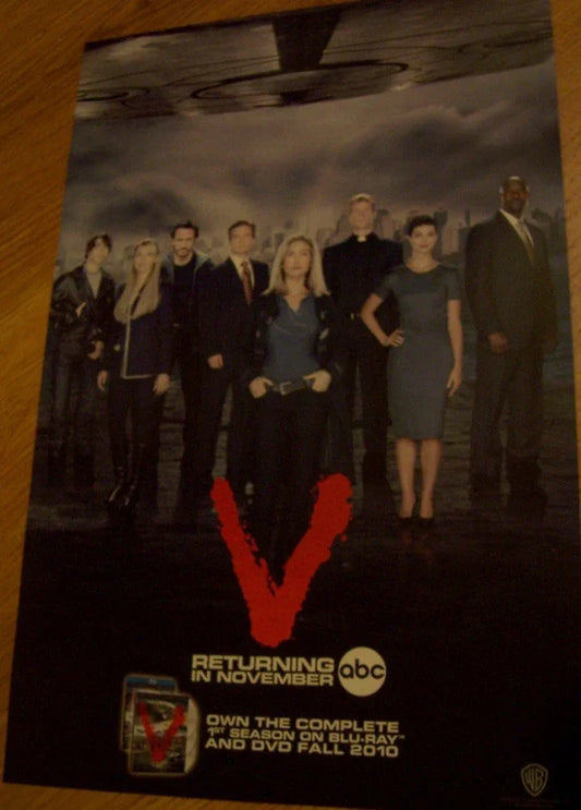 V 2010 Comic-Con mini 11x17 promo poster Elizabeth Mitchell - AutographsForSale.com