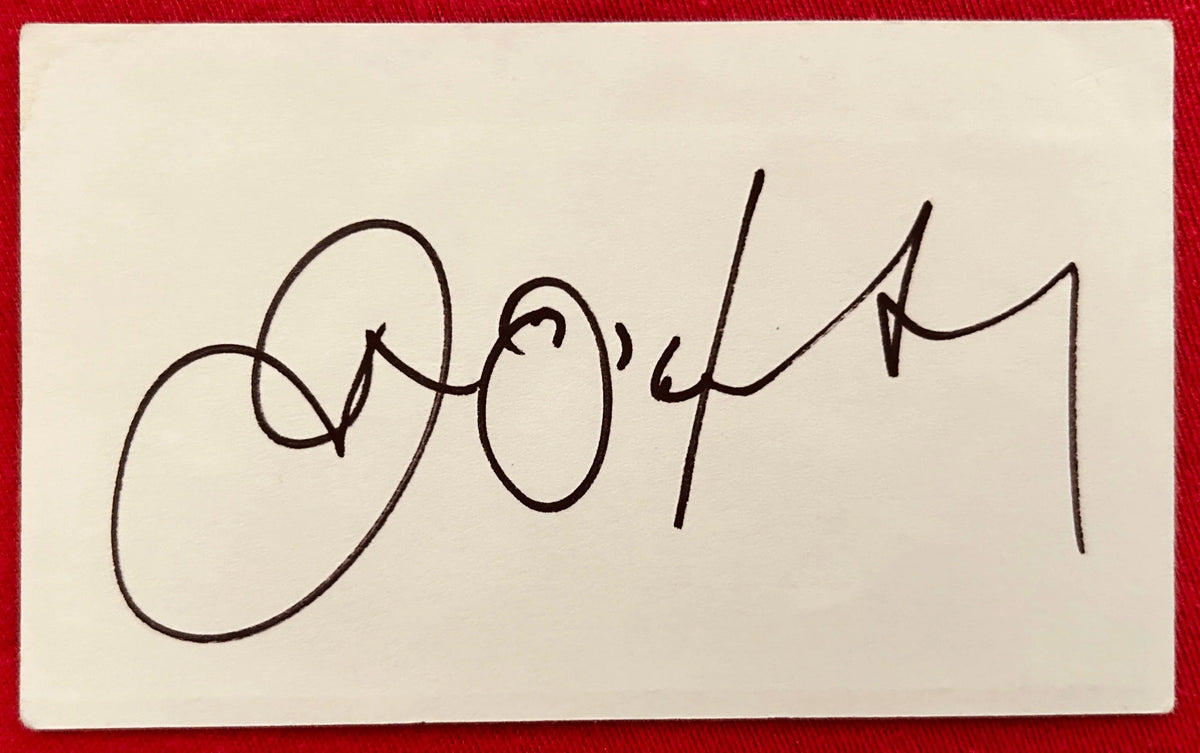 John Ohurley Seinfeld autographed 3x5 index card - AutographsForSale.com