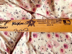 Cal Ripken Mike Mussina signed Orioles 1993 All-Star bat JSA - AutographsForSale.com