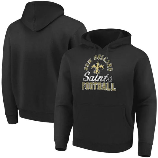 New Orleans Saints Majestic heavyweight hoodie or hooded sweatshirt NEW - AutographsForSale.com
