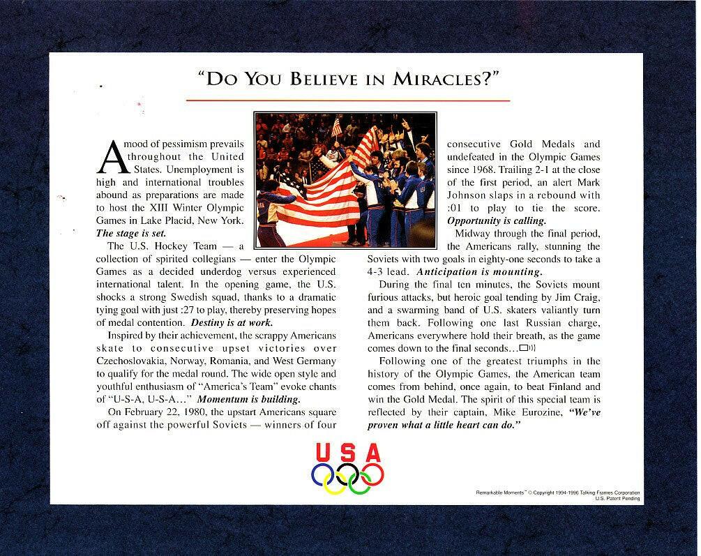 1980 Miracle on Ice US Olympic hockey team 8x10 celebration photo - AutographsForSale.com