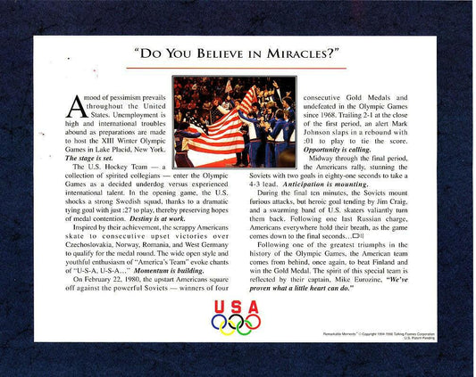 1980 Miracle on Ice USA Olympic Hockey Team 8x10 celebration photo OFFICIALLY LICENSED - AutographsForSale.com