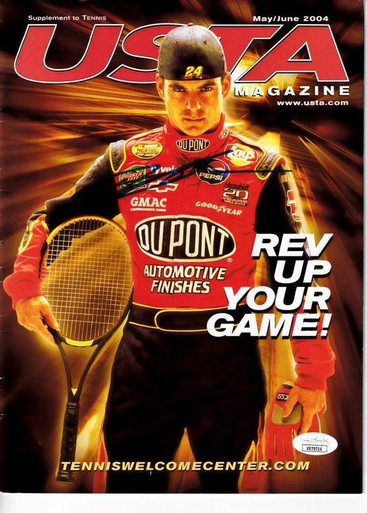 Jeff Gordon autographed 2004 USTA magazine JSA - AutographsForSale.com