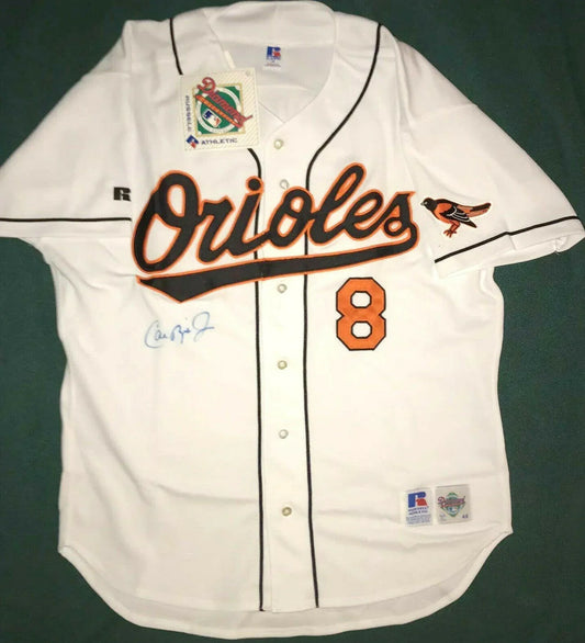 Cal Ripken signed Orioles 1995 Russell game model jersey JSA - AutographsForSale.com