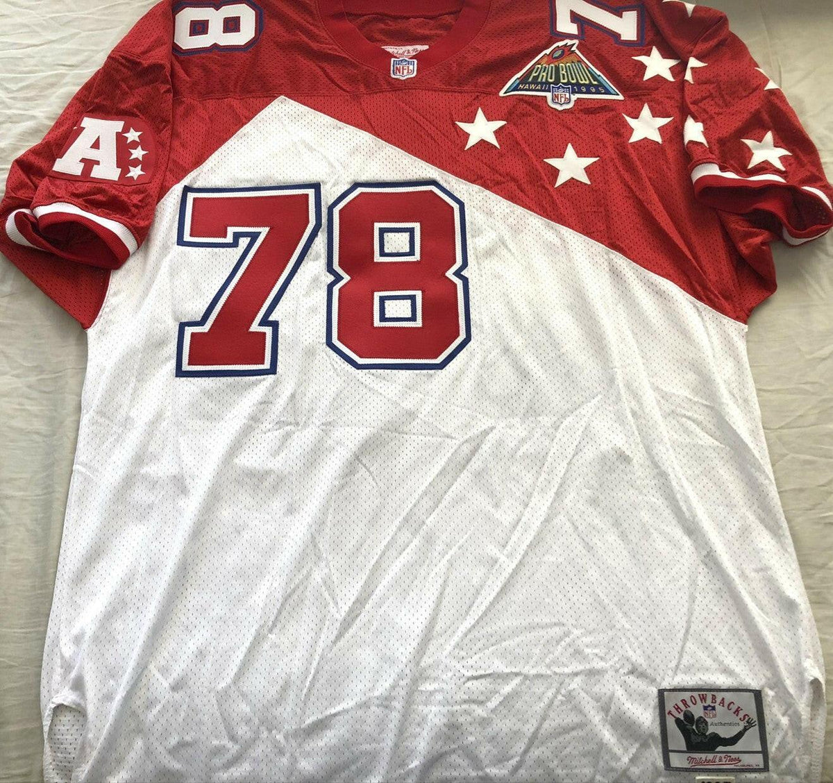 Bruce Smith 1995 AFC Pro Bowl Mitchell And Ness stitched jersey New - AutographsForSale.com