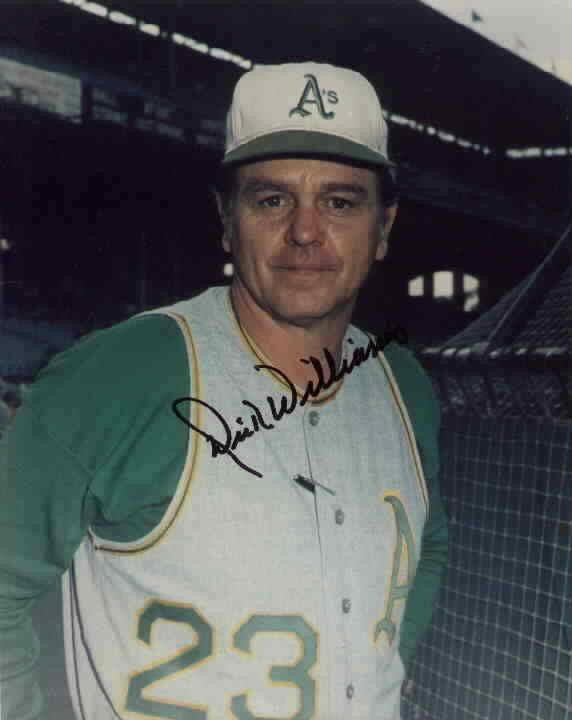 Dick Williams autographed Oakland A’s 8x10 photo - AutographsForSale.com