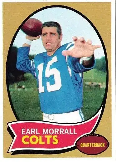 Earl Morrall Baltimore Colts 1970 Topps card ExMt - AutographsForSale.com