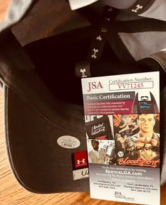 Jordan Spieth autographed Under Armour gray golf cap JSA - AutographsForSale.com
