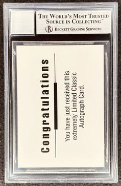 Pete Sampras signed 1992 Classic tennis card BAS certified grade 9 - AutographsForSale.com