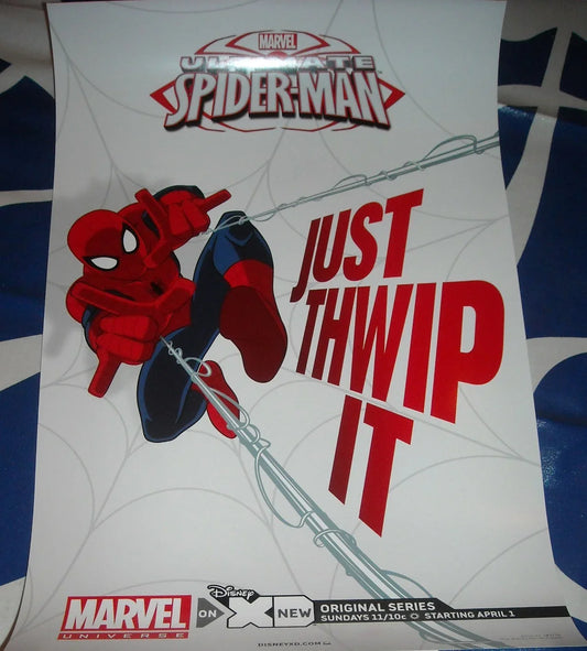 Ultimate Spider-Man Just Thwip It 11x17 2012 Marvel poster - AutographsForSale.com