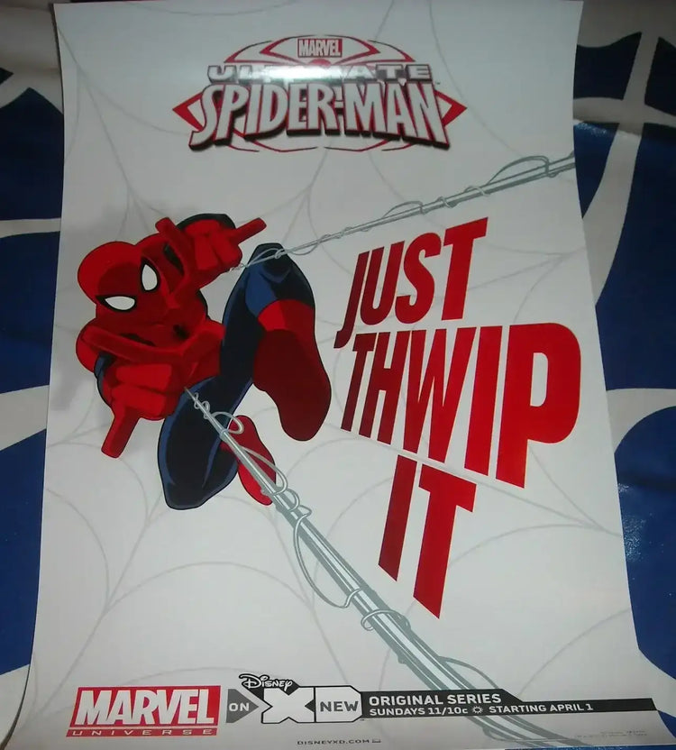 Ultimate Spider-Man Just Thwip It 11x17 2012 Marvel poster - AutographsForSale.com