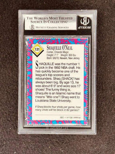 Shaquille O'Neal Orlando Magic 1993 SI for Kids card BGS 9 - AutographsForSale.com