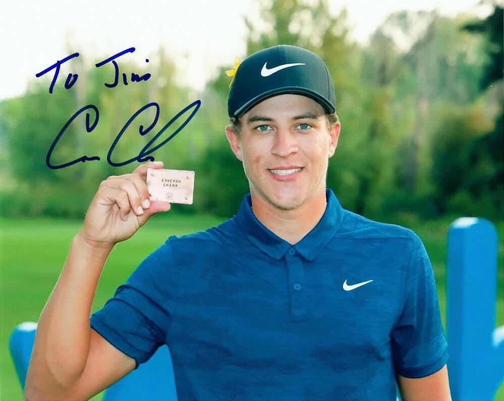 Cameron Champ autographed 8x10 golf photo - AutographsForSale.com