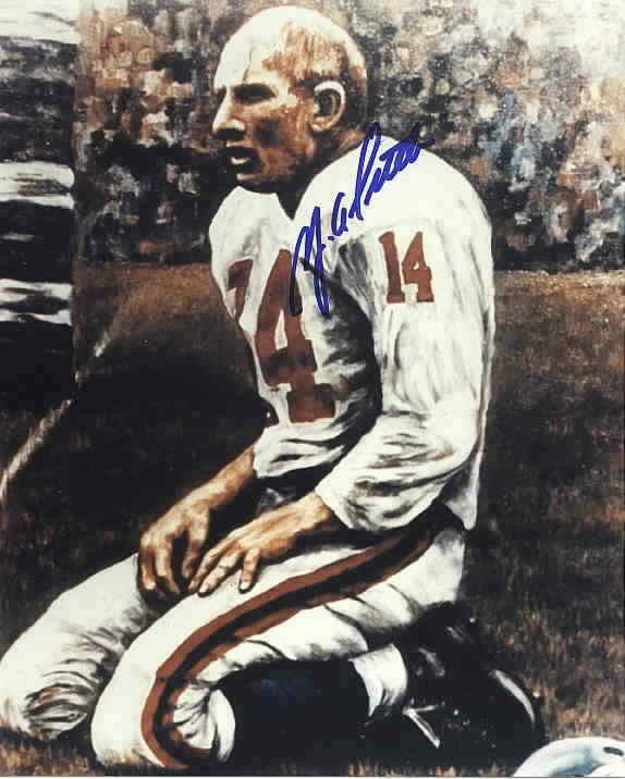 Y.A. Tittle autographed 8x10 New York Giants photo - AutographsForSale.com