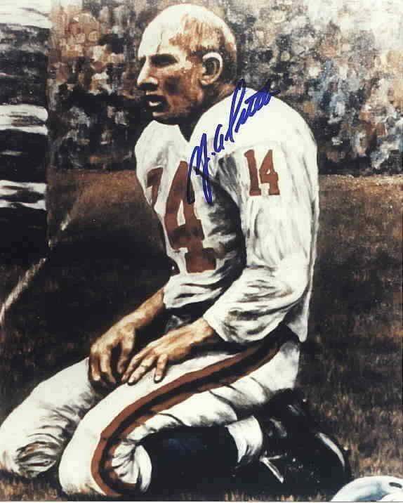 Y.A. Tittle autographed 8x10 New York Giants photo - AutographsForSale.com