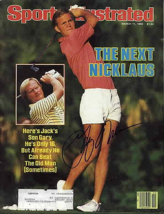 Gary Nicklaus autographed 1985 golf Sports Illustrated - AutographsForSale.com