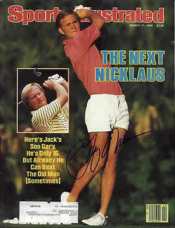 Gary Nicklaus autographed 1985 golf Sports Illustrated - AutographsForSale.com