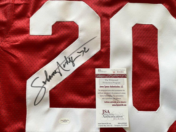 Johnny Rodgers signed Nebraska red jersey JSA - AutographsForSale.com