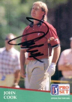 John Cook autographed 1991 Pro Set golf card - AutographsForSale.com