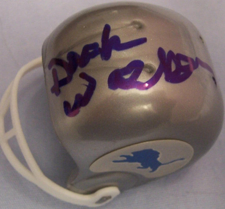 Doak Walker signed Detroit Lions Vending Machine Micro Helmet JSA - AutographsForSale.com