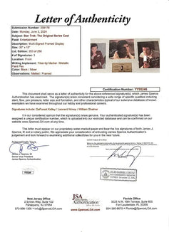 DeForest Kelley Leonard Nimoy William Shatner signed Star Trek 8x10 movie photos framed JSA - AutographsForSale.com