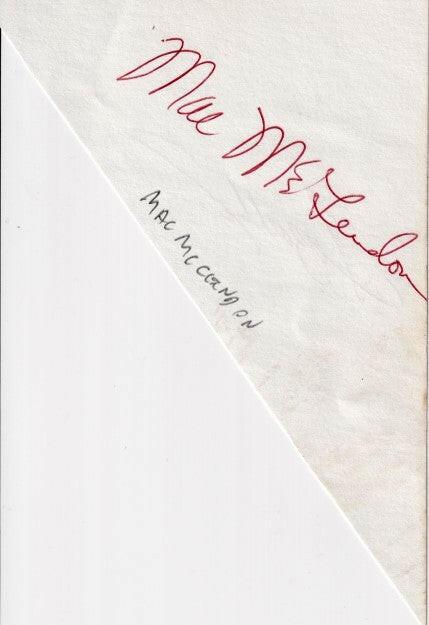 Fuzzy Zoeller & Mac McLendon autographs or cut signatures - AutographsForSale.com