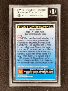 Ricky Carmichael 1999 SI for Kids motocross RC BGS 7.5 - AutographsForSale.com