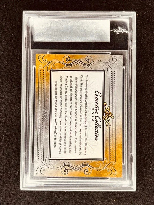 Mickey Walker 2016 Leaf Masterpiece Cut Signature certified autograph boxing card 1/1 JSA - AutographsForSale.com