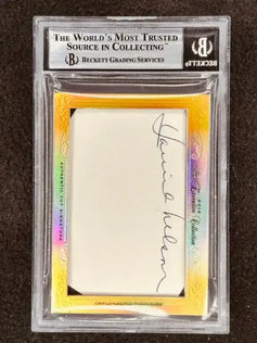 Ozzie & Harriet Nelson 2014 Leaf Masterpiece Cut Signature certified signed card 1/1 JSA - AutographsForSale.com