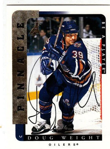 Doug Weight certified signed Edmonton Oilers 1996-97 Be A Player card - AutographsForSale.com