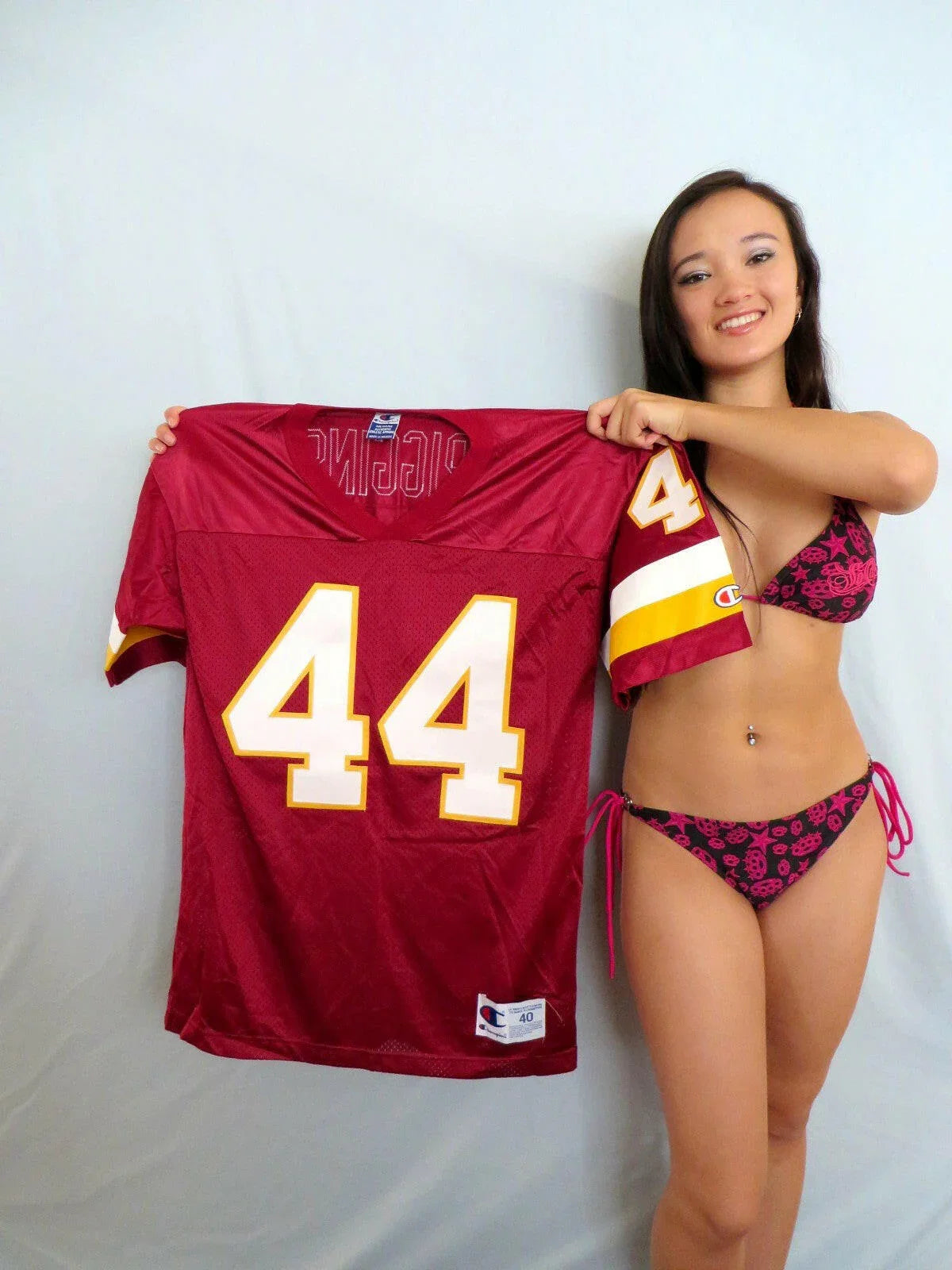 John Riggins Washington Redskins Champion stitched burgundy jersey NEW - AutographsForSale.com