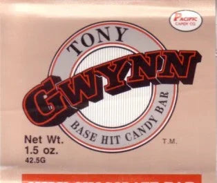 Tony Gwynn 1990 Pacific Trading cards chocolate bar wrapper - AutographsForSale.com