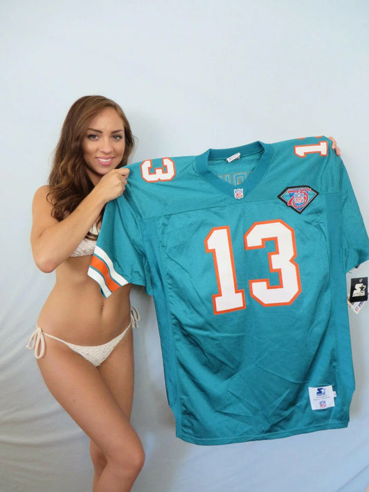 Dan Marino Miami Dolphins 1994 Starter Pro Line aqua double stitched jersey NEW - AutographsForSale.com