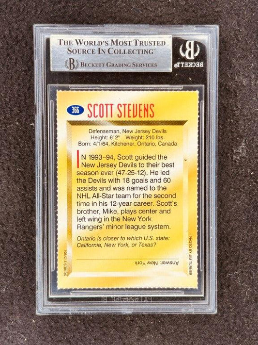 Scott Stevens autographed New Jersey Devils 1995 Sports Illustrated for Kids card BAS slabbed - AutographsForSale.com