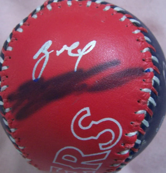 Juan Gonzalez Ivan Rodriguez Benji Gil Bobby Witt signed 1996 Texas Rangers baseball JSA - AutographsForSale.com