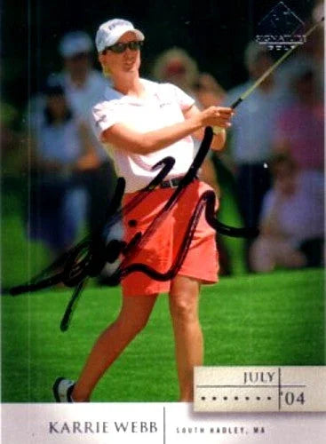 Karrie Webb autographed 2004 SP Signature golf LPGA card - AutographsForSale.com