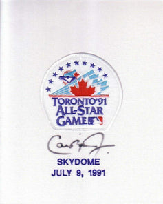 Cal Ripken autographed 1991 All-Star Game jersey patch framed with ticket stub JSA Orioles - AutographsForSale.com