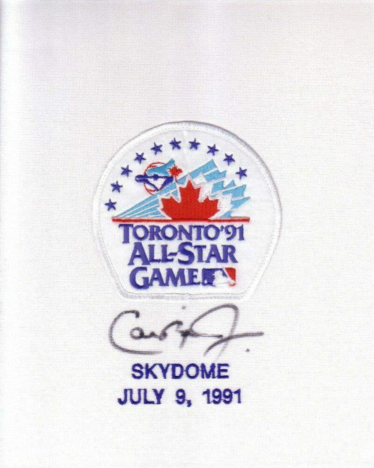 Cal Ripken autographed 1991 All-Star Game jersey patch framed with ticket stub JSA Orioles - AutographsForSale.com