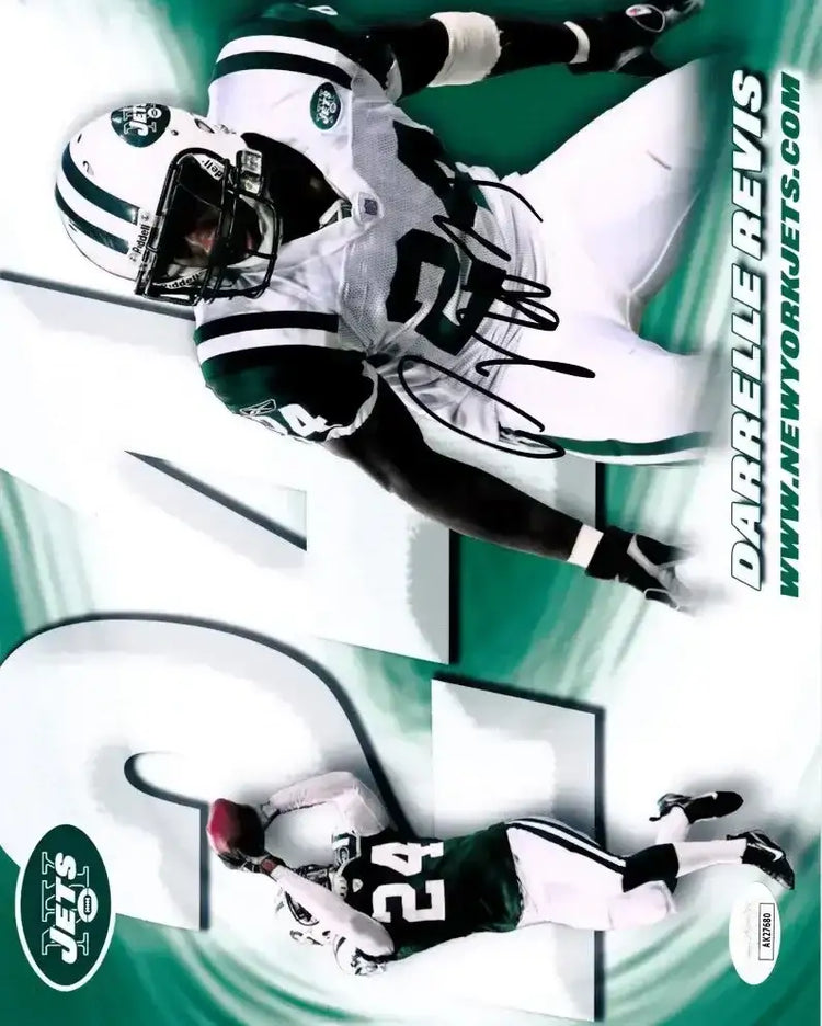 Darrelle Revis autographed New York Jets 8x10 photo JSA - AutographsForSale.com