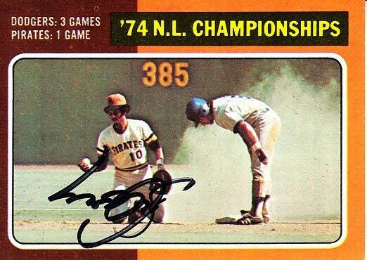 Steve Garvey autographed Los Angeles Dodgers 1975 Topps 1974 NLCS card - AutographsForSale.com